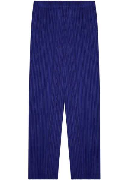 Pantaloni casual PLEATS PLEASE ISSEY MIYAKE Pleated Pants BLUE Femei (BM 19756619) 2