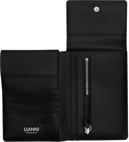Portofele Ganni Puddle Wallet BLACK Femei (BM 19756640) 3