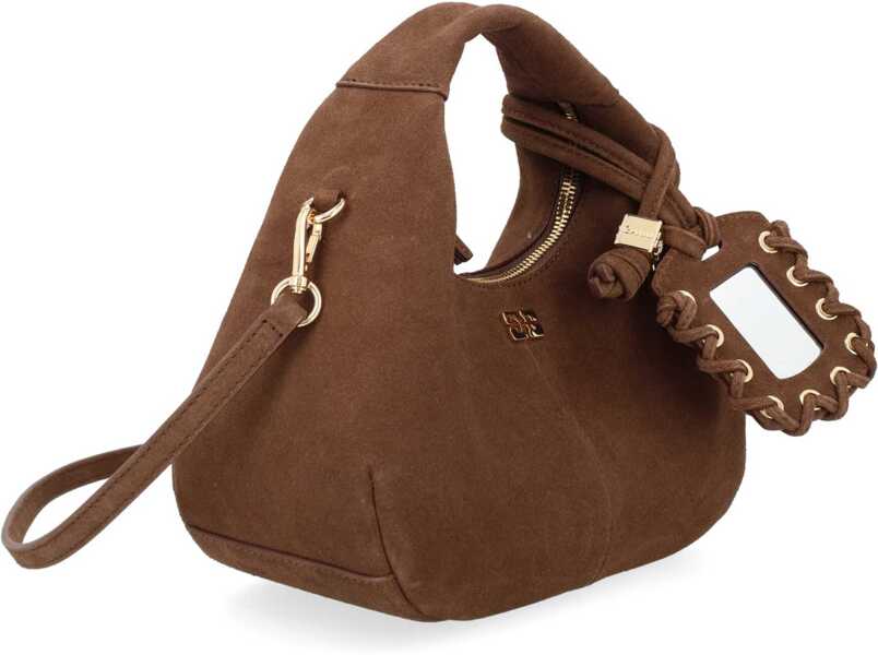 Genti de mana Ganni Mini Hobo Bag BROWN Femei (BM 19756661) 2