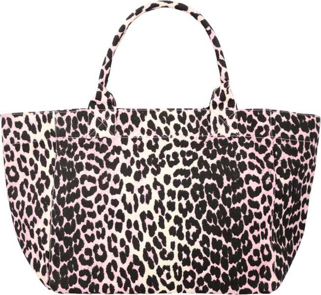 Genti de mana Ganni Tote Bag With Logo ANIMALIER Femei (BM 19756679) 2