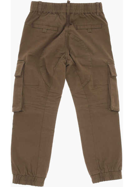 Pantaloni DSQUARED2 Cotton Stretch Cargo Pants Brown Fete (BM 19756895) 3