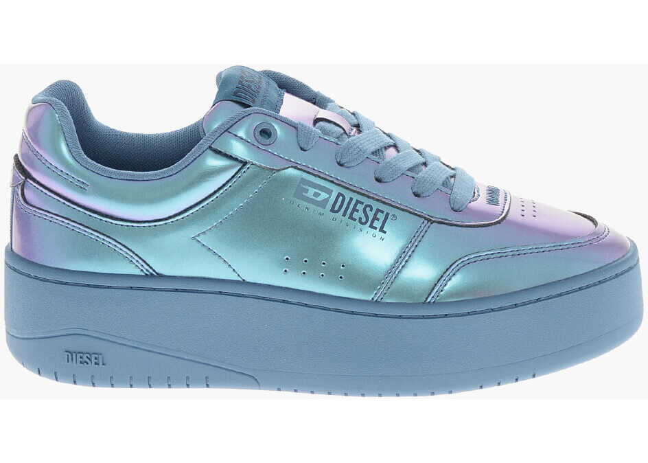 Sneakers Diesel Vegan Leather Low-Top Sneakers S-Athene Bold With 6Cm Maxi S Blue Femei (BM 19756904) 3