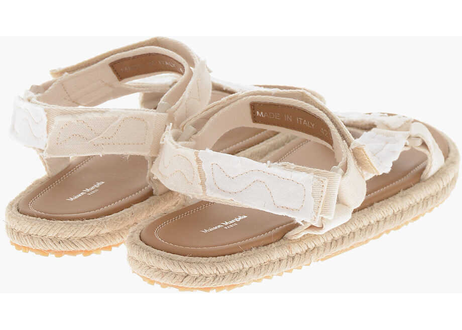 Sandale Maison Margiela Mm22 Canvas Sandals With Rope Sole White Barbati (BM 19756910) 2