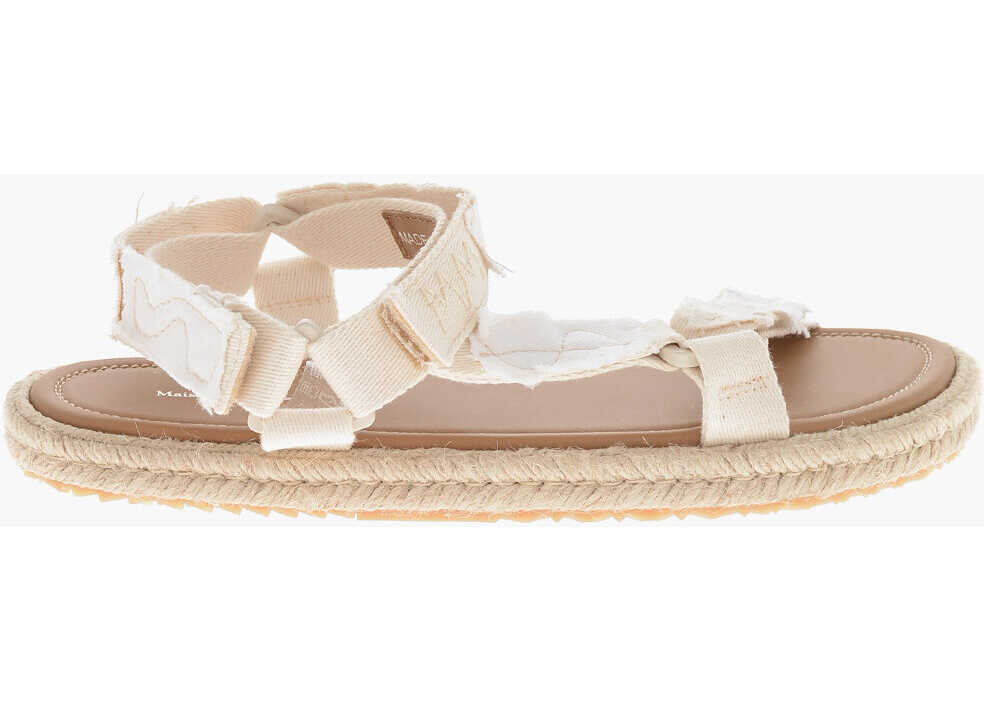 Sandale Maison Margiela Mm22 Canvas Sandals With Rope Sole White Barbati (BM 19756910) 3