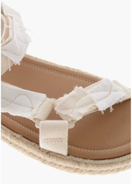 Sandale Maison Margiela Mm22 Canvas Sandals With Rope Sole White Barbati (BM 19756910) 4