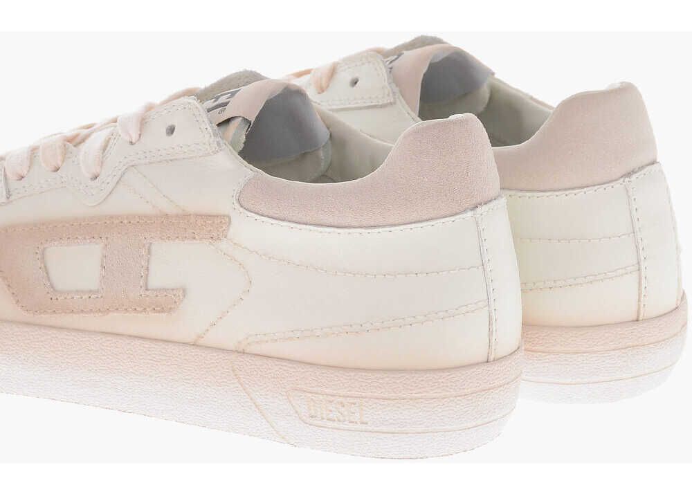 Sneakers Diesel Leather Low-Top Sneakers S-Leroji Solid-Color With Tone-On-T White Barbati (BM 19756916) 2