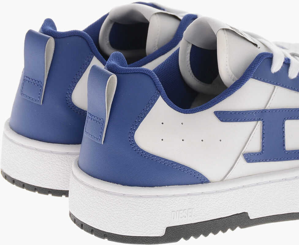 Sneakers Diesel Low Sneakers S-Ukiyo Leather Two-Tone White Barbati (BM 19756919) 2