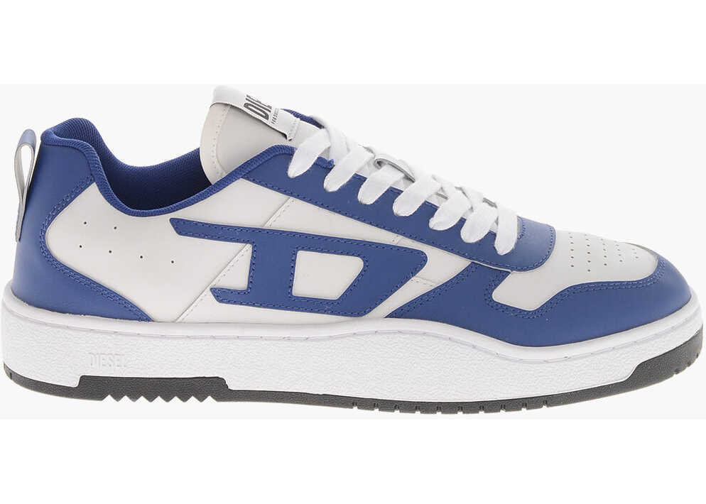 Sneakers Diesel Low Sneakers S-Ukiyo Leather Two-Tone White Barbati (BM 19756919) 3