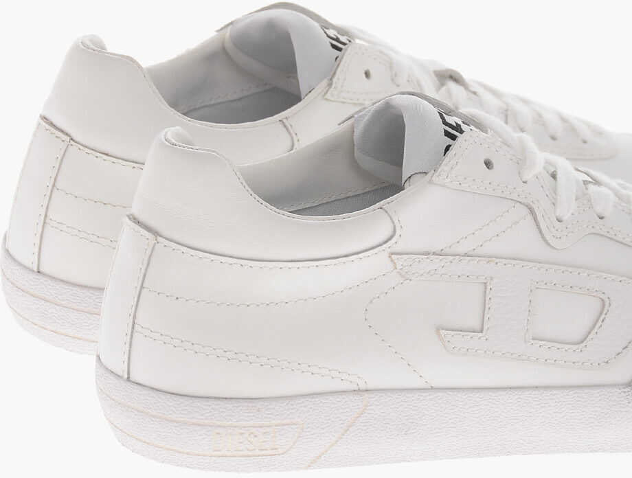 Sneakers Diesel Leather Low-Top Sneakers S-Leroji Solid-Color With Tone-On-T White Femei (BM 19756928) 2