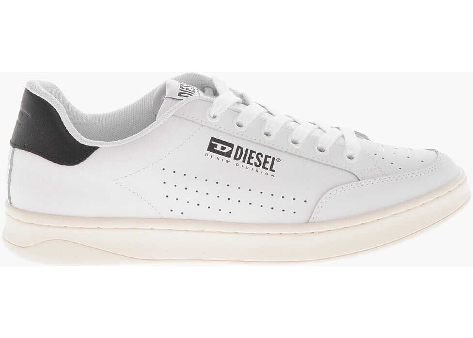 Sneakers Diesel Leather Low-Top Sneakers S-Athene Bold With Contrast Logo Black & White Barbati (BM 19756931) 3