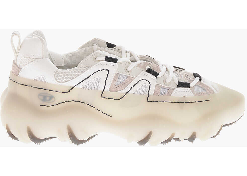 Sneakers Diesel Fabric Low-Top Sneakers S-Prototype P1 With Maxi Rubber Sole White Barbati (BM 19756934) 3