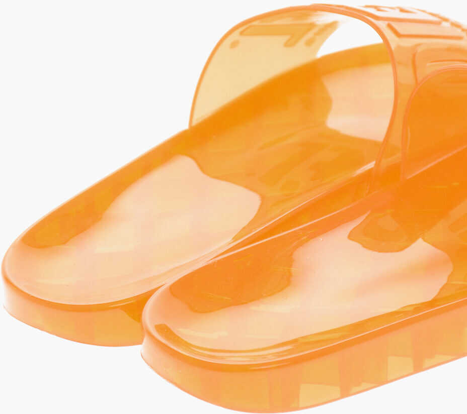 Sandale fara toc Diesel Pvc Slides Sa-Karaibi Orange Fete (BM 19756940) 2