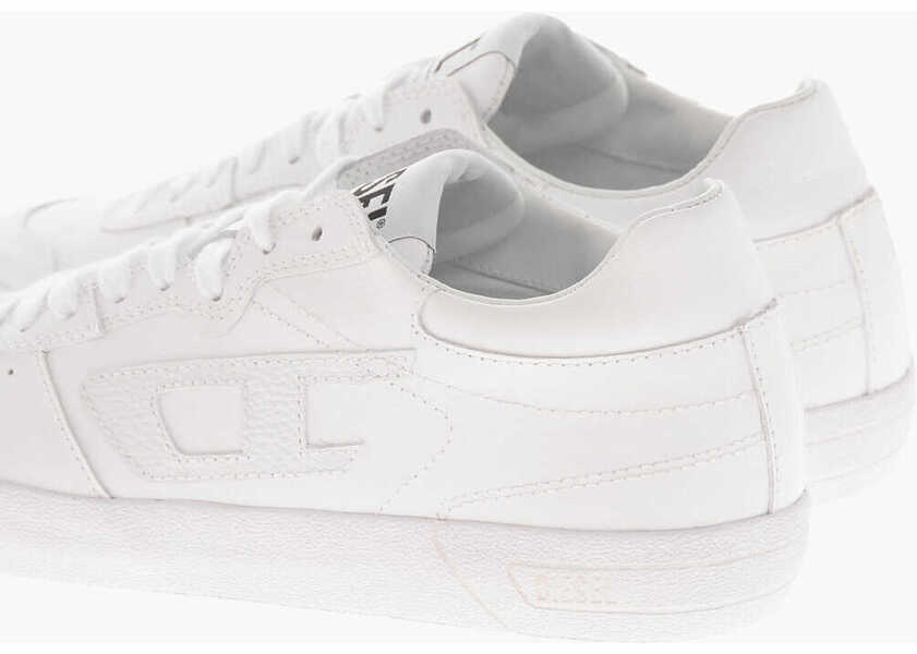 Sneakers Diesel Leather Low-Top Sneakers S-Leroji Solid-Color With Tone-On-T White Barbati (BM 19756943) 2