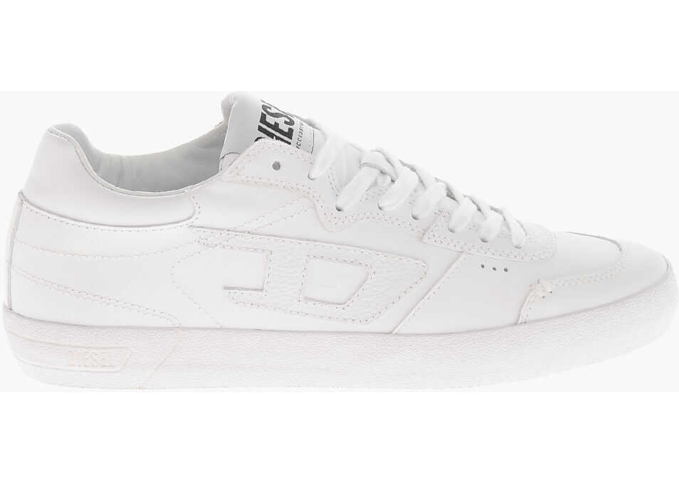 Sneakers Diesel Leather Low-Top Sneakers S-Leroji Solid-Color With Tone-On-T White Barbati (BM 19756943) 3