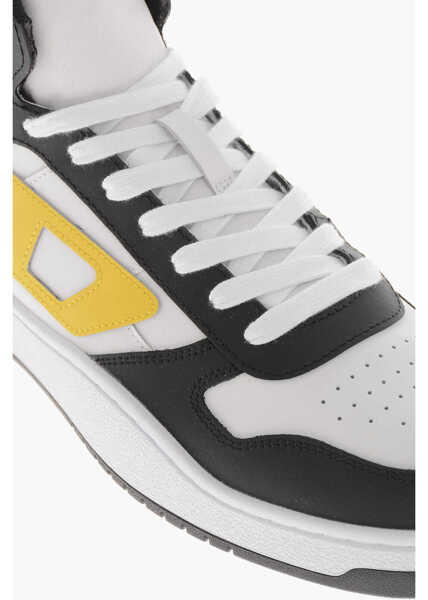 Sneakers Diesel High-Top Sneakers S-Ukiyo V2 Leather Two-Tone Yellow Barbati (BM 19756946) 4