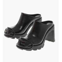 Papuci Mules D-Hammer Ml D W Dressy Leather With 10Cm Maxi Embossed Femei