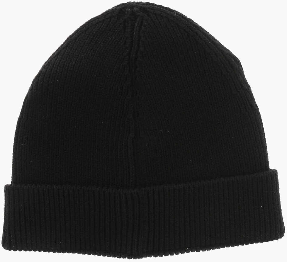 Caciuli Palm Angels Cotton Beanie Classic Logo Black Barbati (BM 19756973) 3