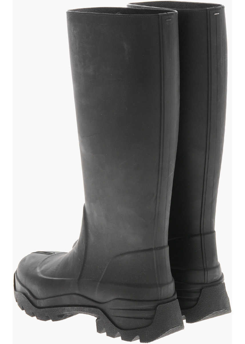 Ghete Maison Margiela Mm22 Tabi Knee-High Rubber Boots Black Barbati (BM 19756985) 2