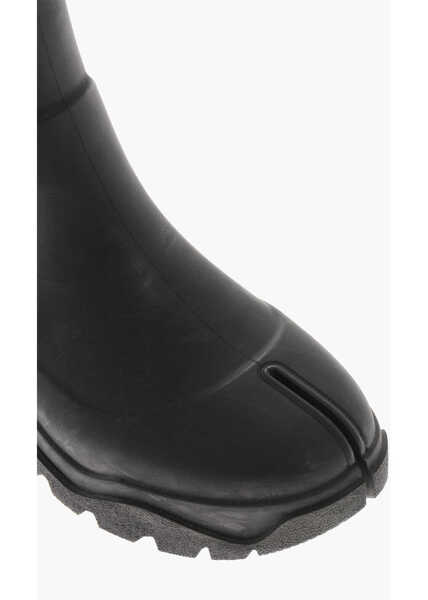 Ghete Maison Margiela Mm22 Tabi Knee-High Rubber Boots Black Barbati (BM 19756985) 4