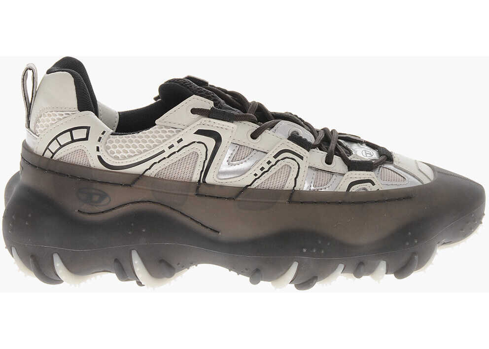 Sneakers Diesel Fabric Low-Top Sneakers S-Prototype P1 With Maxi Rubber Sole Black Barbati (BM 19757003) 3