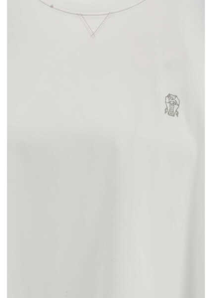 Tricouri Brunello Cucinelli Cotton T-shirt OFF WHITEGRIGIO Barbati (BM 19757021) 3