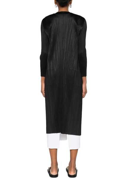 Cardigane PLEATS PLEASE ISSEY MIYAKE Long Cardigan BLACK Femei (BM 19757048) 3