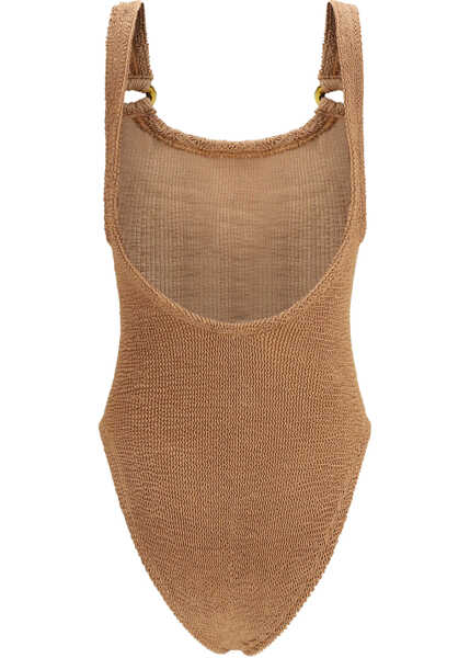 Costume de baie intregi HUNZA G Domino Swimsuit METALLIC/COCOA Femei (BM 19758125) 2
