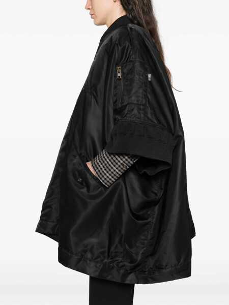 Jachete MM6 Maison Margiela Nylon Cape BLACK Femei (BM 19758167) 5