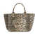 Ganni Leopard Tote Bag ALMOND MILK