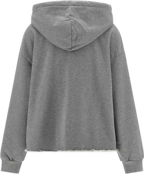Bluze de trening MM6 Maison Margiela Numeric Logo Spray Hoodie GREY MELANGE Femei (BM 19758215) 2