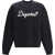 DSQUARED2 Cotton crewneck Sweatshirt with logo BLACK