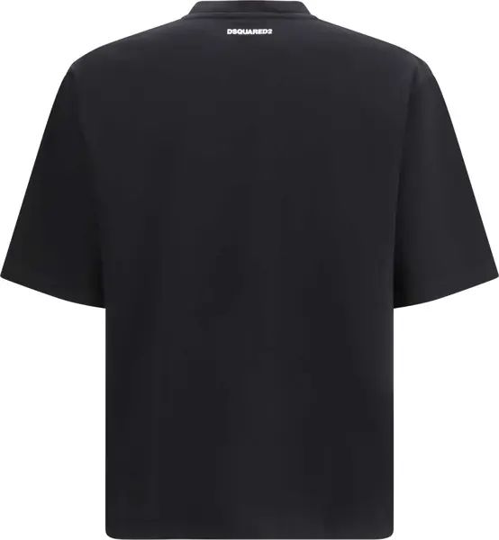 Tricouri DSQUARED2 Iconique T-shirt BLACK Barbati (BM 19758227) 2