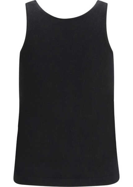 Topuri Brunello Cucinelli Sparkling knit Tank Top NERO Femei (BM 19758233) 2