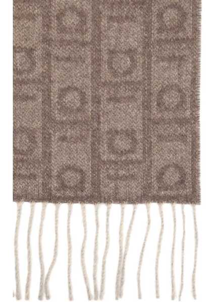 Esarfe Ferragamo Monogram Scarf CLAY/STONE Femei (BM 19758260) 2