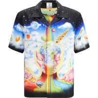 Camasi casual Cuban Shirt with graphic print Barbati