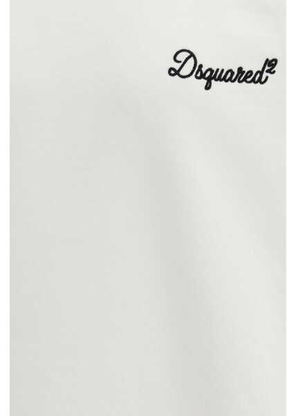 Bluze de trening DSQUARED2 Logo cotton Sweatshirt WHITE Barbati (BM 19758293) 3
