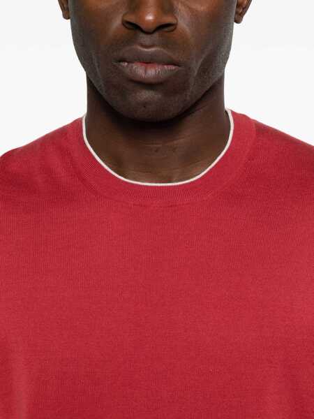 Tricouri Brunello Cucinelli Cotton T-shirt FRAGOLANEBBIA Barbati (BM 19758314) 5