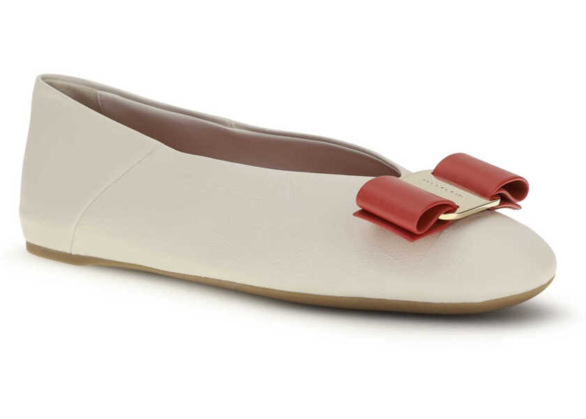 Balerini Ferragamo Vara Bow Ballerinas NERO Femei (BM 19758332) 2