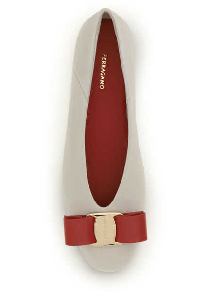 Balerini Ferragamo Vara Bow Ballerinas NERO Femei (BM 19758332) 4