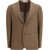 Tagliatore Linen and cotton Blazer MARRONE