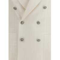 Sacouri Tagliatore pentru Barbati - Sacouri Tagliatore double-breasted linen and cotton Blazer PANNA Barbati (BM 19758344) - B-mall.ro