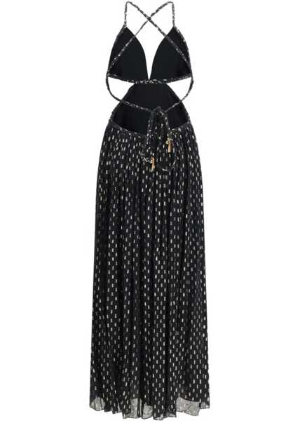 Rochii lungi ZIMMERMANN Daylight Braid Trim Dress BLACK Femei (BM 19758380) 2