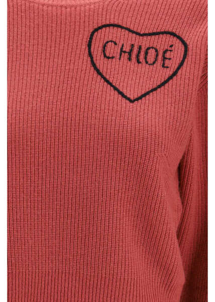 Pulovere casual Chloe Cropped Pullover COPPERY PINK Femei (BM 19758437) 3