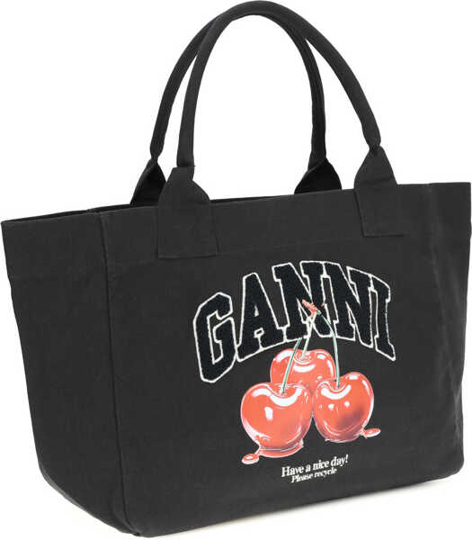 Genti de umar Ganni Cherry Tote Bag PHANTOM Femei (BM 19758458) 2
