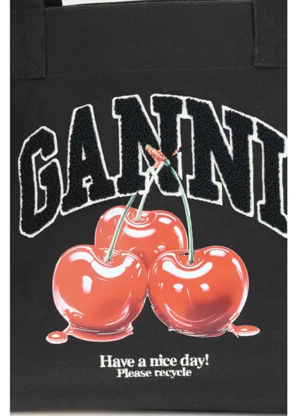 Genti de umar Ganni Cherry Tote Bag PHANTOM Femei (BM 19758458) 4