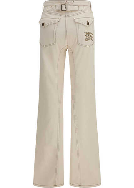 Blugi Burberry High-waisted bootcut Jeans CERAMIC WHITE Femei (BM 19758467) 2