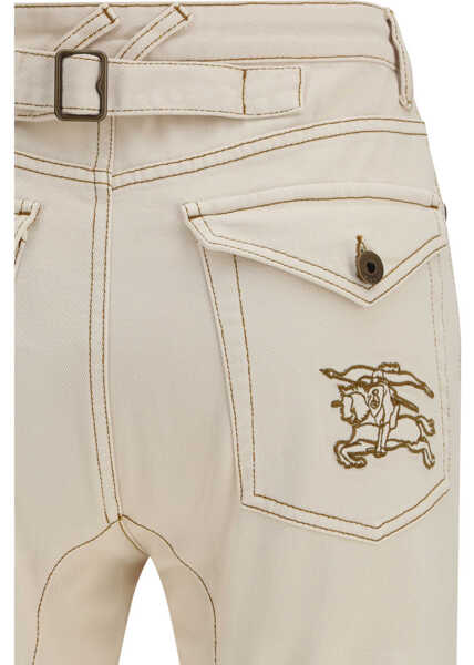 Blugi Burberry High-waisted bootcut Jeans CERAMIC WHITE Femei (BM 19758467) 3