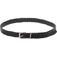 Curele Saint Laurent Cassandre rectangular buckle Belt