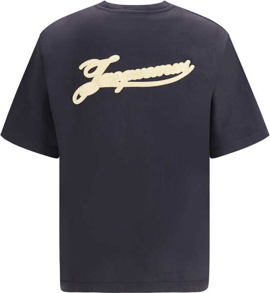 Tricouri JACQUEMUS Le Torneo T-shirt ROSEMARY LABEL DARK NAVY Barbati (BM 19758500) 2
