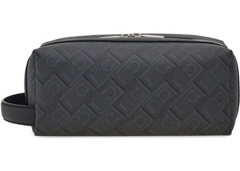 Genti de mana Ferragamo Dopp Kit Beauty Case NERO/GRIGIO Barbati (BM 19758893) 2